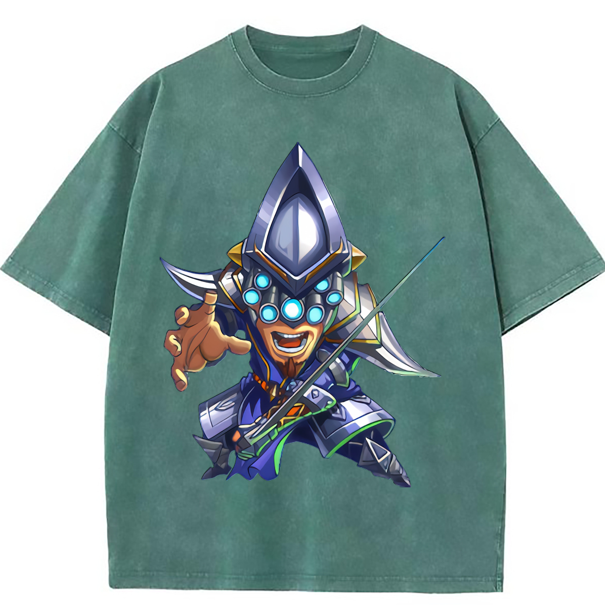 （画像用） リーグ・オブ・レジェンド League of Legends LOL 綿100% ヴィンテージ風 半袖Tシャツ（フロントプリント）